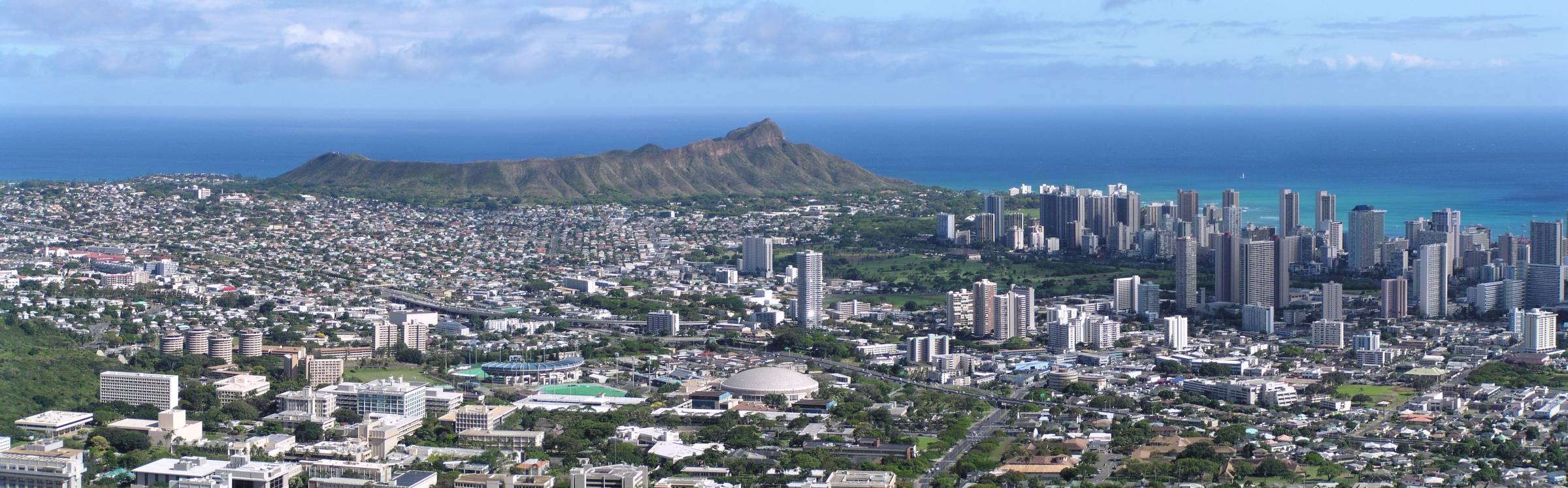 Diamond Head Panorama from Round top