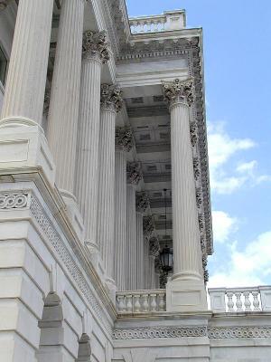 Side view of the Capitol Building