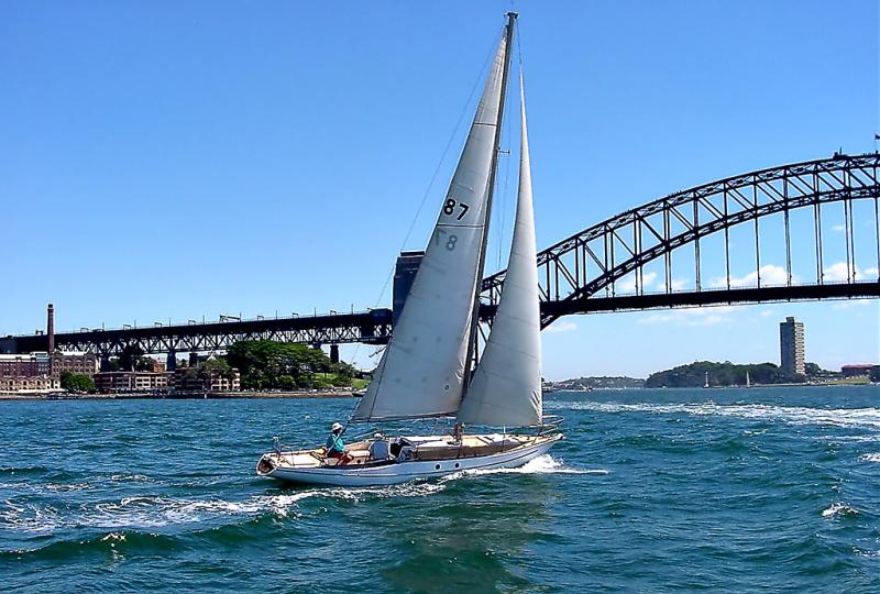 Sailboat on Sydney Harbor