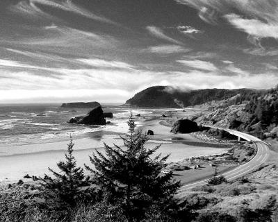 Meyer's Creek Beach, From Above The Coast Highway
