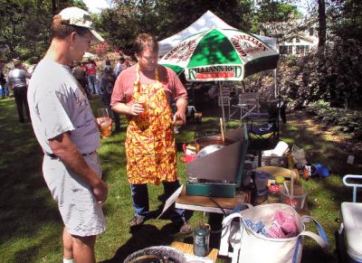 Veteran BURP chili champ Tim Artz cooks his entry