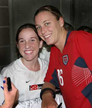 Meredith with Abby Wambach