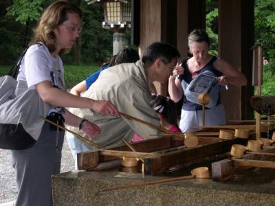 Cleansing Before Entering Meiji Shinto Shrine