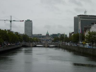The Liffey again, looking out towards the sea.