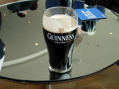 The best pint I've ever had, in Guinness' Gravity Bar.
