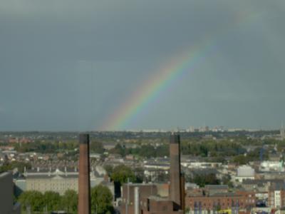An Irish rainbow, the brightest I've ever seen (although I don't think the photo shows it that well).