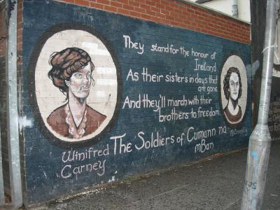 Catholic/Republican murals in the Falls Road area of West Belfast.
