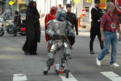 nothing like seeing Boba on a scooter