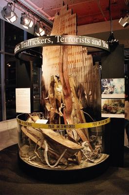 Wreckage from 9/11.