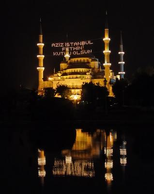 <p align=center><b> Blue Mosque </b> <br> <font size=1> by Helen Betts</font></p>