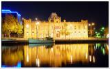 <p align=center><b>10th PLACE (Tie) -Museum over dock</b> <br> <font size=1> By David Clifford