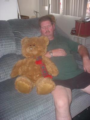 A couple of teddy bears