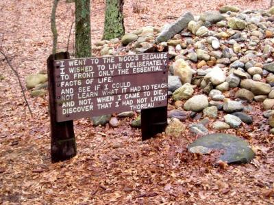 Rockpile - stones added by people who have been influenced by Thoreau