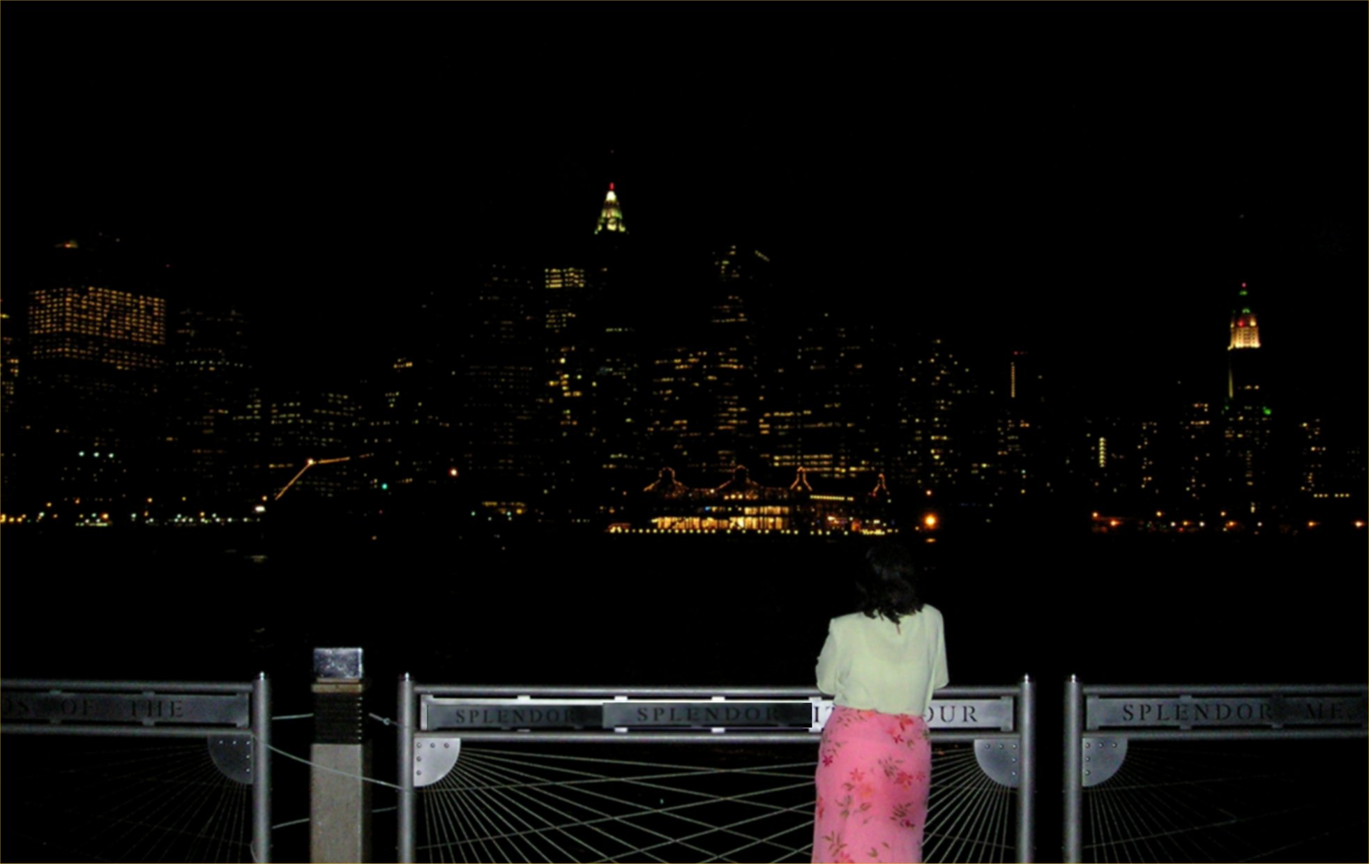 Night skyline from Brooklyn