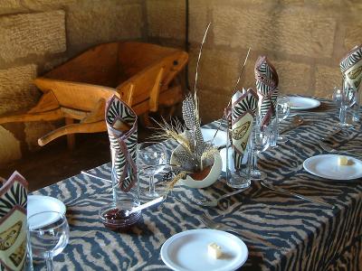 The ethnic table setting