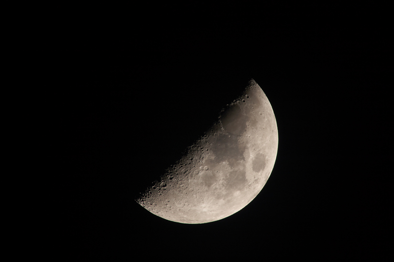 #045a February Half Moon