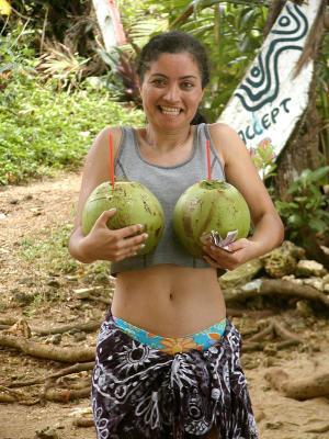 Wow! Big coco-nuts!