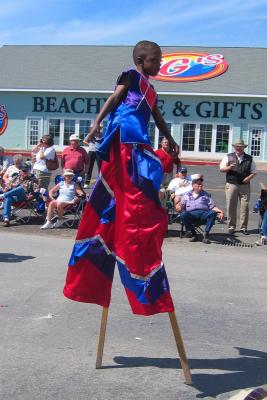 Incredible stilt walkers