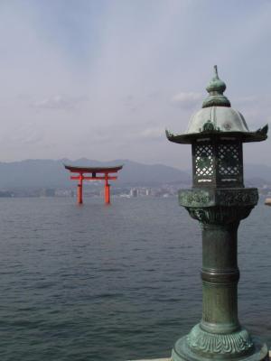 Looking out from the platform extending away from the shrine