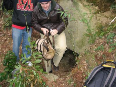 And the fun part of the trip - getting down in the dirt and crawling into one of these mothers!