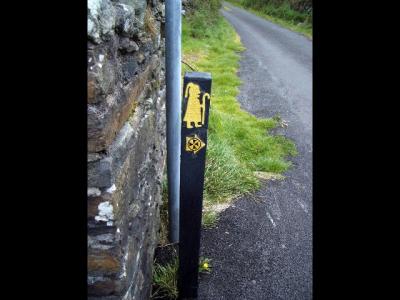 these markers indicate pilgrimage trails