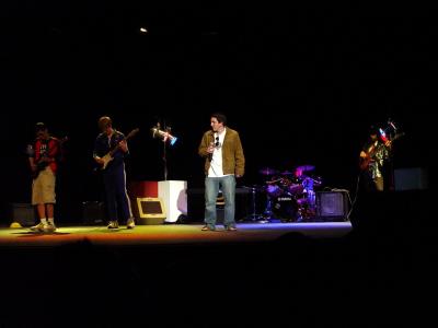 Michael performing in the Yellow & Black, 2004