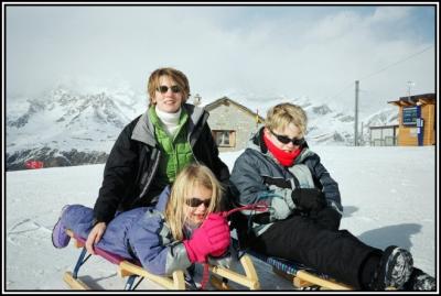 Daughter Janet and Grandchildren Zach and Anna