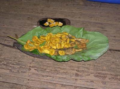 Lunch of Fish and Plantains