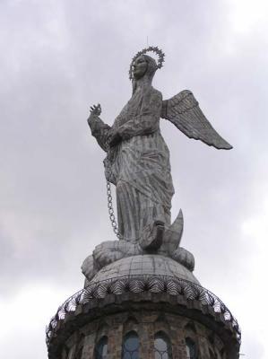 The Winged Virgin on El Panecillo