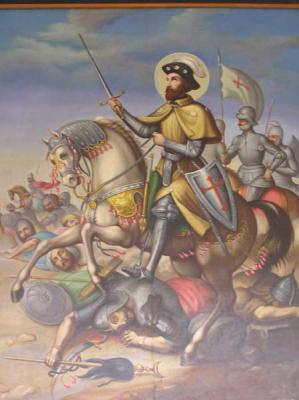 Painting in La Inglesia de San Agustin