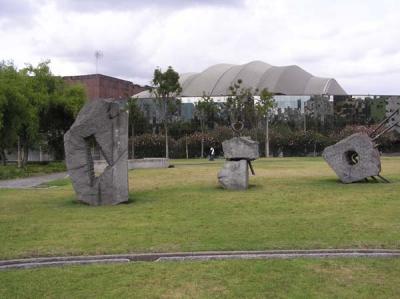 Park outside of La Casa de la Cultura