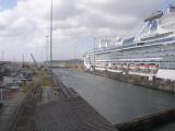 Giant Cruise Ship in the Gatun Locks