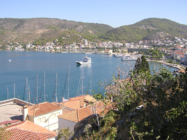 View of Poros from the Clock Tower