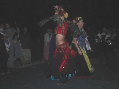 Dancers (Saturday night at Chardenfruit encampment)