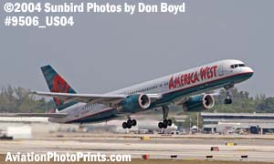 America West Airlines B757-2G7 N909AW airline aviation stock photo #9506
