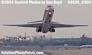 American Airlines MD-82 and B757-223 N659AA aviation stock photo #9539