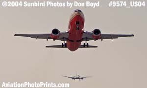 Southwest Airlines B737 and ATA B737-83N airliner aviation stock photo #9574