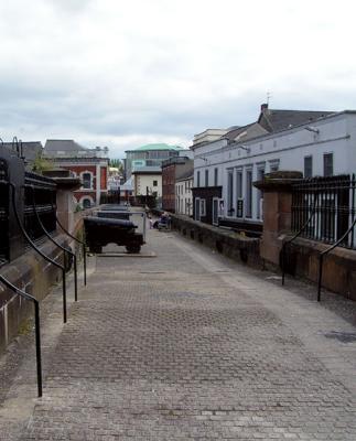 cannons on the wall