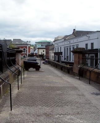 cannons on the wall