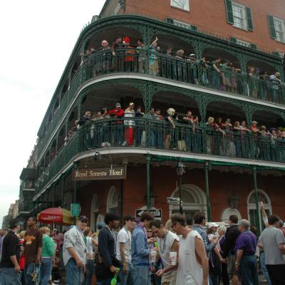 Bourbon Street balconies