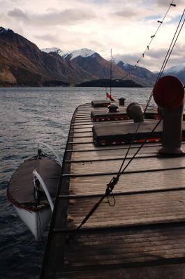 Looking aft