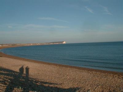 View east, from futher down the beach