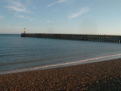 View west, with tide in