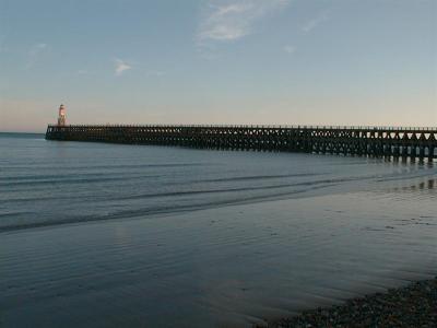 View west, with tide out