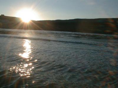 Sunset over Newhaven fort