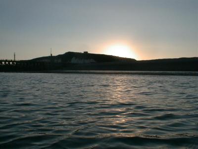 Sunset from water