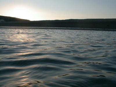 Sunset from water