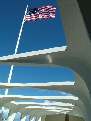 USS Arizona Memorial at Pearl Harbor, Hawaii