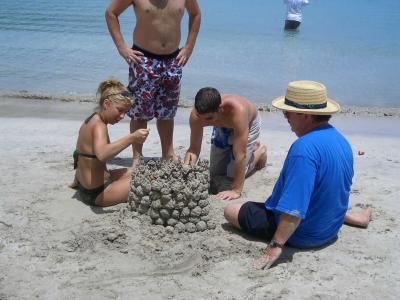 Building the Castle at Magen's Bay