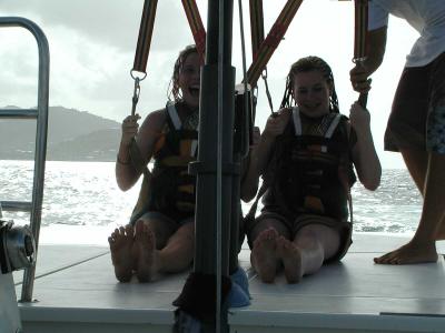 Karyn & Carolyn In for a Safe Landing
